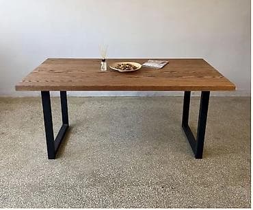 stare stolice drvene: Moderan rectangularni trpezarijski/ radni sto od punog drveta sa — 1