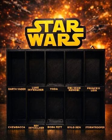 Ugaone garniture: Star Wars zidna polica za kolekcionarske figurice - Tematska polica — 2