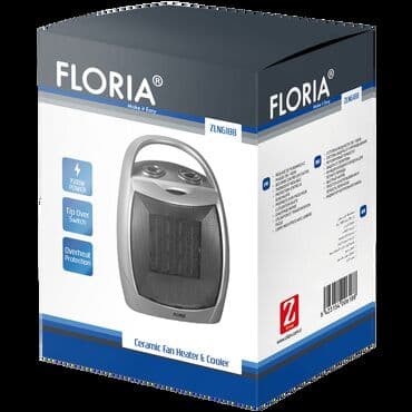 dimenzije veš mašina: Delux keramička grejalica 2 nivoa snage 750W/1500W Podesivi termostat — 2