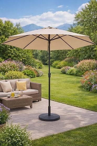 Baštenski suncobran KmtStyle – 8 panela Gs - Prečnik krošnje: 270–330 — 1