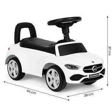 motor guralica za decu: Guralica Mercedes C CLASS sa interaktivnim volanom i zvucima, WHITE — 7