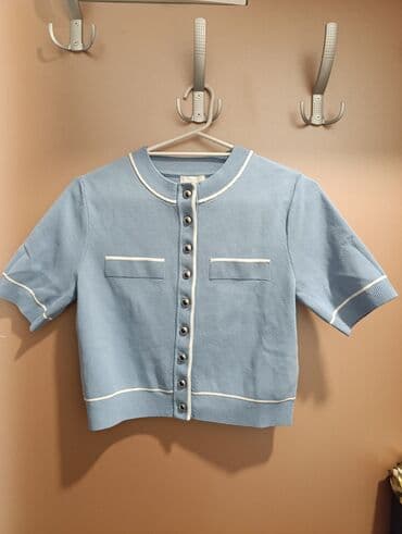 c a tunike: H&M, S (EU 36), Poliester, bоја - Svetloplava — 1