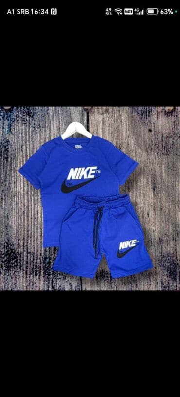 majice rebrasti pamuk: Nike, Set: T-shirt, Shorts — 1