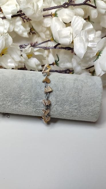 ps nakit narukvice: Narukvica sa prirodnim kamenčićima - Dizajn: lančana narukvica sa — 1