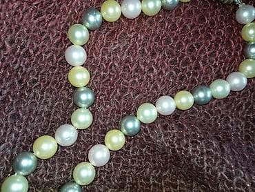 dm srebrni nakit: Biserna ogrlica, Materijal: Biser — 3