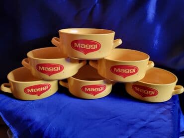 jysk posude za zacine: Cinije nove za supe,corbe,poslastice vintaz Maggi. Komada 6 u — 1