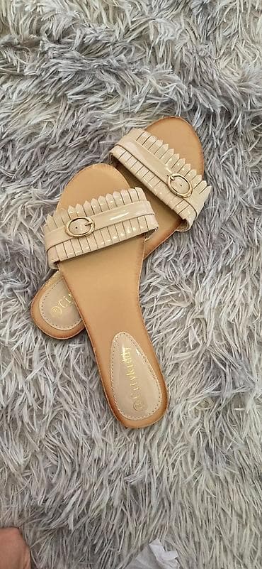 Ženske ravne papuče/sandale Citykiddy - Model: slip-on, otvoreni prsti