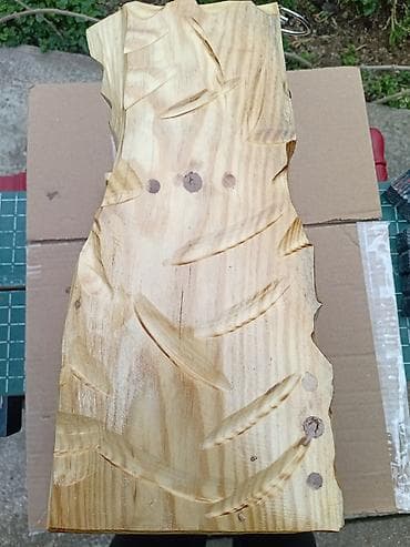 Ostali nameštaj: Zidna drvena polica/organizator ručne izrade - Materijal: puno drvo — 4