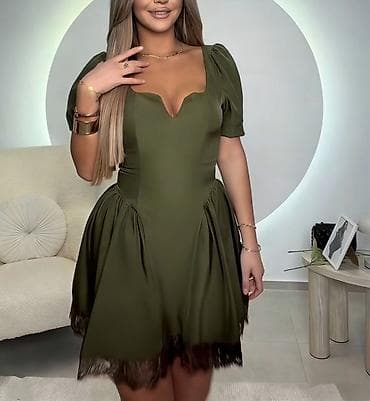 haljine tom tailor: 🔥Kratka elegantna haljina sa puf rukavima i čipkom
✅2700 din — 4