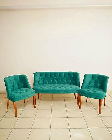 Kuhinjski nameštaj: Trosed + 2 fotelje – elegantan set za dnevni boravak prevoz neulazi u — 2