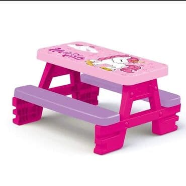 kreveti za devojcice forma ideale: Piknik sto za 4 deteta
77x71x43cm — 1