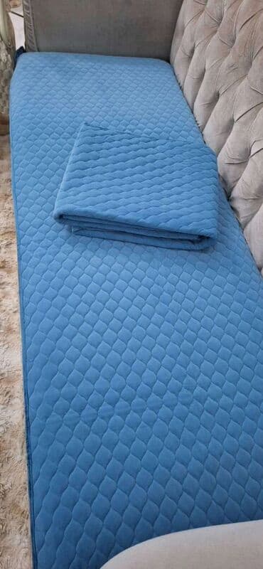 Furniture: For three-seater sofa, color - Light blue — 1