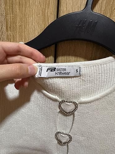 dsquared2 majice: Pleteni crop top bez rukava – FB Sister Knitwear - Brend/model: FB — 2