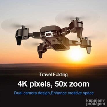 Dronovi: Sklopivi DRON KK6 sa torbicom! DVE KAMERE! NOVO KK6 dron je sklopiv — 9