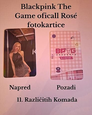 blackpink stvari: Blackpink “The Game” – zvanične Rosé fotokartice - Set od 11 — 2