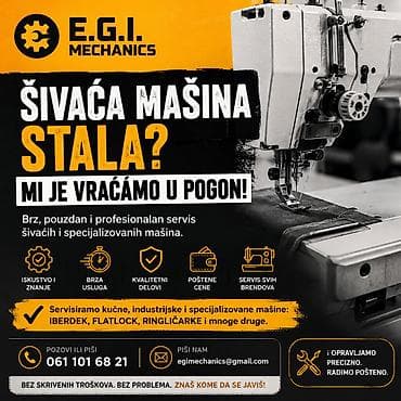 🧵 ŠIVAĆA MAŠINA STALA? NE BRINI — VRAĆAMO JE U POGON! 🔧 E.G.I