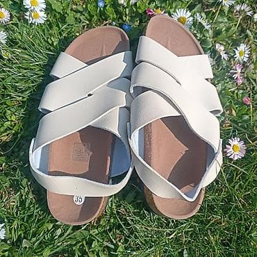 Ženske letnje sandale sa ukrštenim kaiševima - Model: otvorena špic i