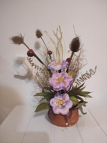 viskoza sa elastinom: Ručne dekorativne aranžmane u saksiji - Unikatne kompozicije od — 3