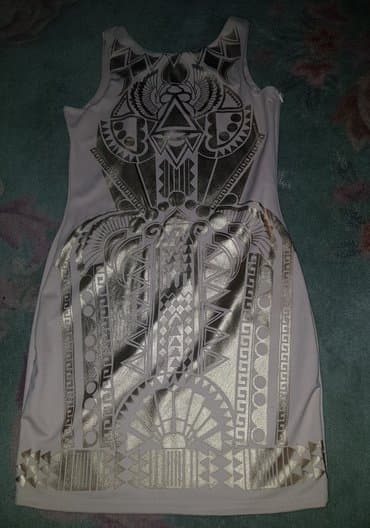 stradivarius jakna sa krznom: XS (EU 34), bоја - Zlatna, Koktel, klub, Na bretele — 1