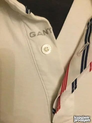 muski dzemperi sa kragnom: Original GANT majica L 100% cotton Ramena 47cm duzina 75cm — 2