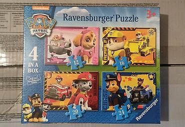 Pazl za decu Ravensburger Paw Patrol - 4 in Box (12, 16, 20, 24 piece)