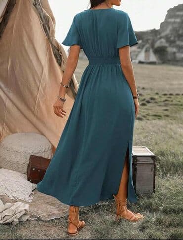 kompleti sako i pantalone: Amari color - Green, Evening, Short sleeves — 1