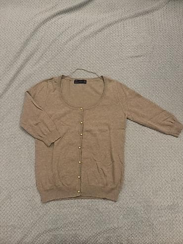 ZARA ženski kardigan - Model: tanak pleteni kardigan na kopčanje -