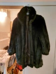 zenski vuneni kaput: XL, Sa postavom, Veštačko krzno, bоја - Crna — 4