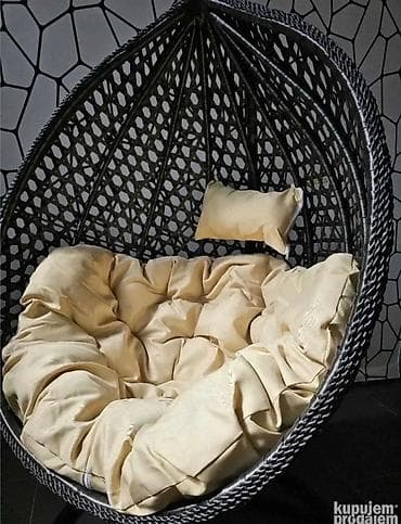 Tanks: Viseća “egg” fotelja sa stalkom - Konstrukcija: čvrst metalni okvir — 9