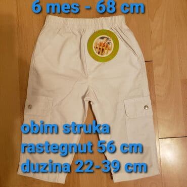 haljinice za mamu i cerku: Nove pantalone na gumu, vel 6-68 cm. Idealne za leto i za decake i — 1