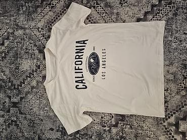 tom tailor majice: Bela muška/ženska majica kratkih rukava sa printom “CALIFORNIA – LOS — 3