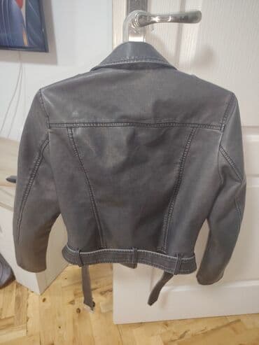 new yorker zlatibor: Ženska biker jakna – tamnosiva/ugljen siva - Klasičan moto kroj sa — 2