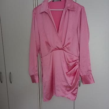 pink svecane haljine: Prelepa Zara haljina - L velicine. Roze boje, satenska. Materijal nije — 1