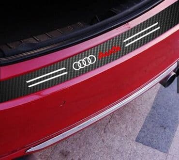 nalepnice za auto vw: Stiker za branik automobila - karbon AUDI Stiker za zadnji branik — 4
