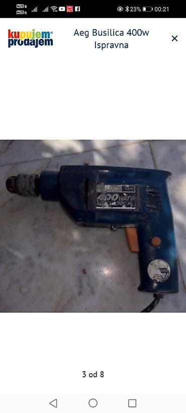 alat beograd: AEG električna bušilica 400 W - Snaga: 400 W (oznaka na pločici) - — 2