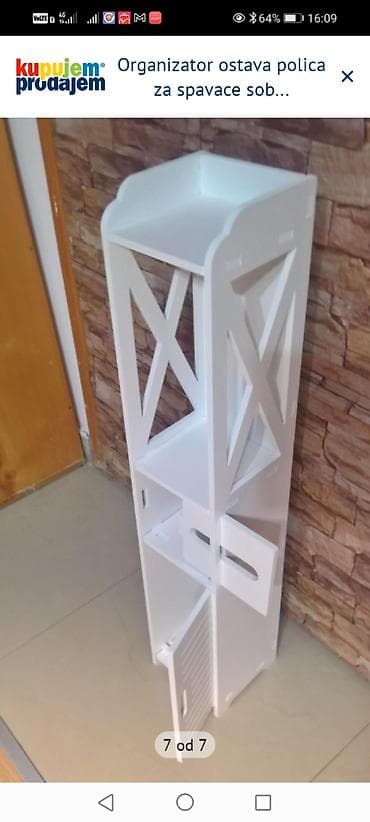 kolevke za bebe: Uski vertikalni organizator/polica – bela - Višenamenski uski toranj — 5