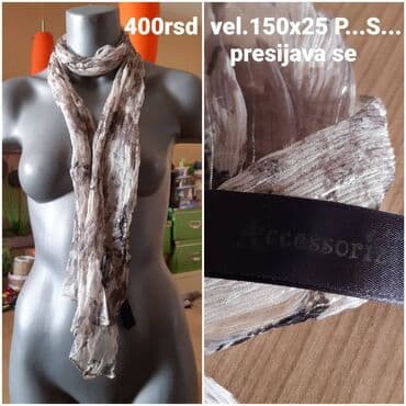 lepeza ps: Set modernih ženskih ešarpi/šalova – različiti modeli i dimenzije: - — 3
