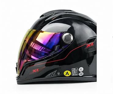 Kids' bicycles: Moto kaciga FGN sa reflektujućim vizirom – crna Kvalitetna FGN moto — 3