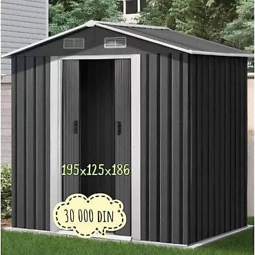Dečiji nameštaj: Metalne baštenske šupe – više modela i dimenzija Opis: - Robustne — 5