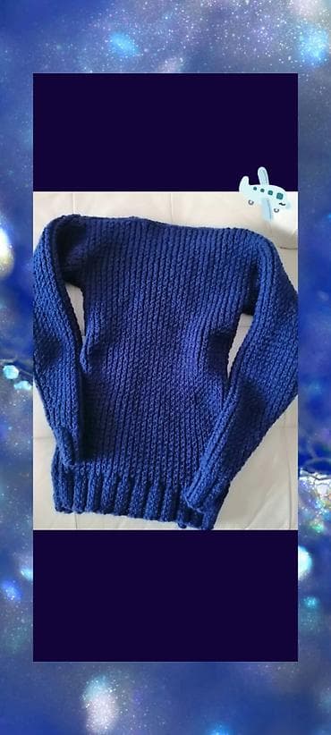 new era kacketi: Džemper novi ručno pleteni vel L. Obim grudi 70 cm, dužina 60 cm — 7