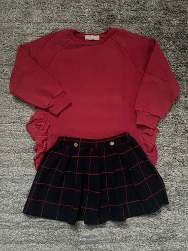Kompleti: Zara, Komplet: Duks, Suknja, 122-128 — 1