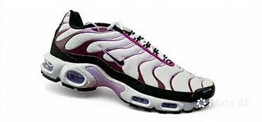 Nike Air Max Plus (Tn) patika – bele osnove sa ljubičasto‑bordo