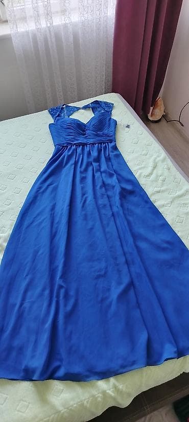 torba mona: Predivna royal blue svečana haljina, gornji deo je ojačan i može da — 5