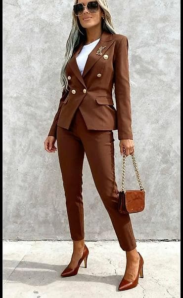 Donji delovi trenerke: Elegantno žensko odelo – sako i pantalone Veličina S, M, L - Model — 4