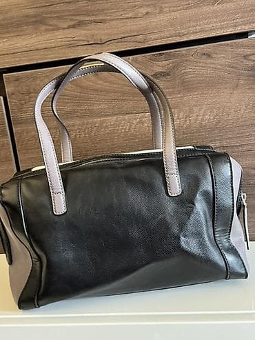 kozne torbe carpisa: Guess torba – model sa ručkom, trobojna - Dizajn: kombinacija crne — 2