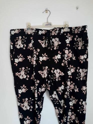 zenski kompleti sako i pantalone za punije: 6XL, Visok struk, Ravne nogavice — 4