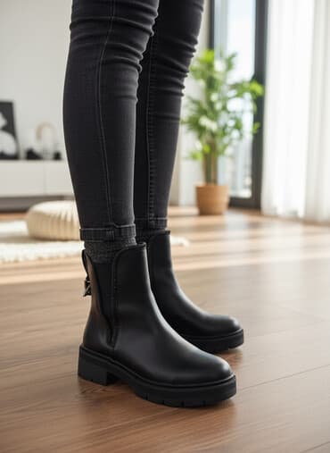 plisane cizme iznad kolena: Gležnjače — 1