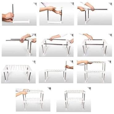 plasticne police: Cena 2000 dinara Organizator za skladištenje ispod sudopere Cevi od — 4