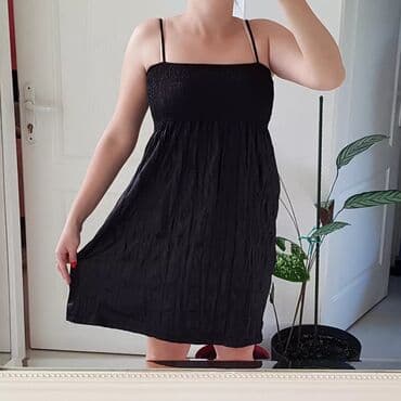 exit haljine: S (EU 36), color - Black, With the straps — 1