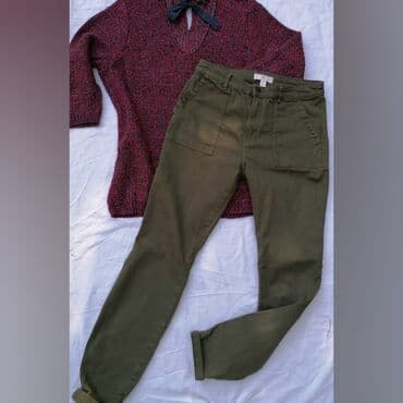p. s prsluci: H&M nove cargo farke S Struk 37cm Bokovi 49cm Dubina 25/33 Duzina — 1